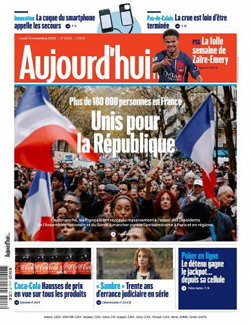 Aujourd’hui en France - 13 Novembre 2023