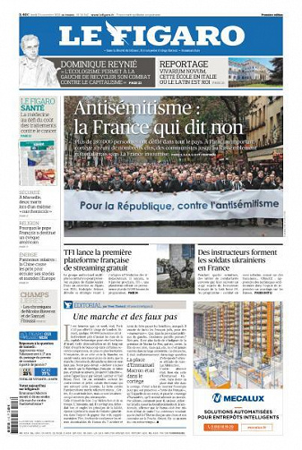 Le Figaro du Lundi 13 Novembre 2023
