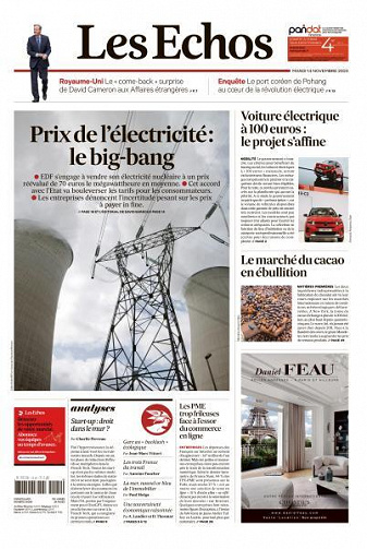 Les Echos du Mardi 14 Novembre 2023