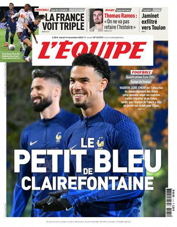 L’equipe du Mardi 14 Novembre 2023