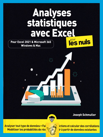 Analyse statistiques avec EXCEL 2021 et Microsoft 365 - Joseph Schmuller