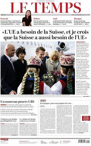 Le Temps - 16 Novembre 2023