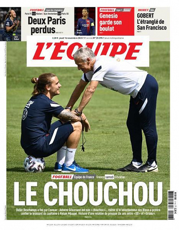 L’equipe du Jeudi 16 Novembre 2023
