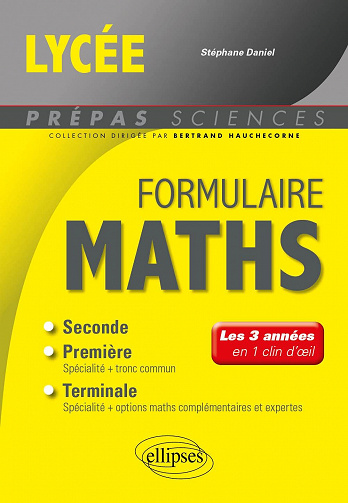 Formulaire Lycée Mathématiques - Stéphane Daniel (2023)