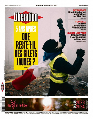 Libération du Vendredi 17 Novembre 2023