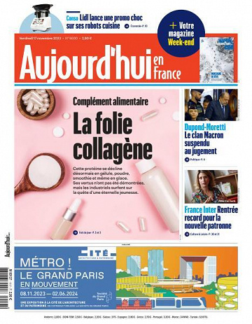 Aujourd’hui en France - 17 Novembre 2023