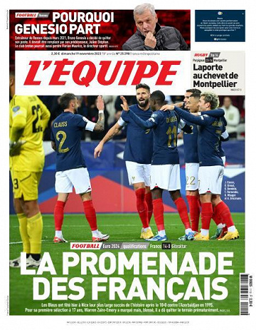 L’equipe du Dimanche 19 Novembre 2023