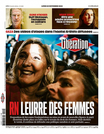Libération du Lundi 20 Novembre 2023
