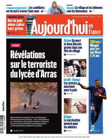 Aujourd’hui en France - 20 Novembre 2023