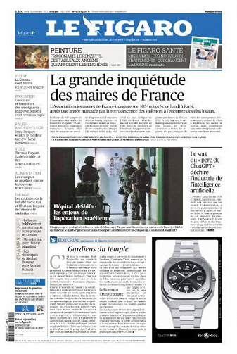 Le Figaro du Lundi 20 Novembre 2023