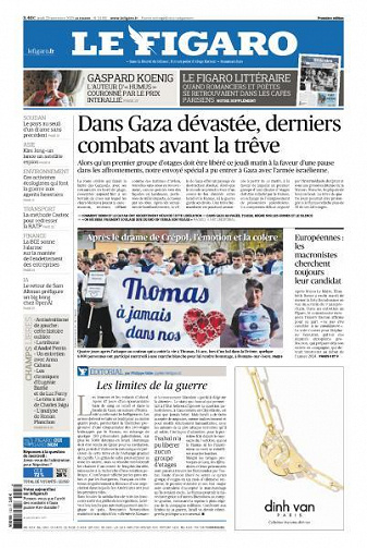 Le Figaro du Jeudi 23 Novembre 2023