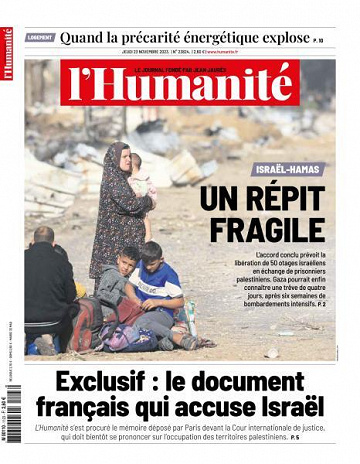 L’Humanite - 23 Novembre 2023