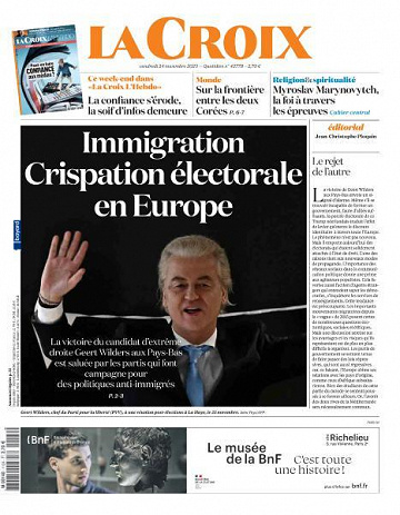 La Croix - 24 Novembre 2023