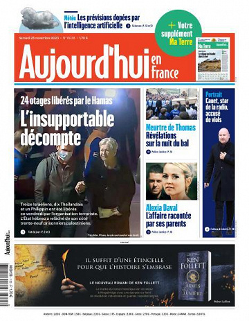 Aujourd’hui en France - 25 Novembre 2023