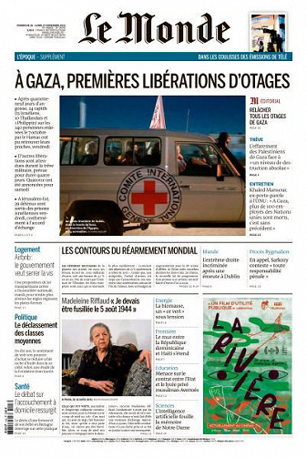 Le Monde du Dimanche 26 et Lundi 27 Novembre 2023