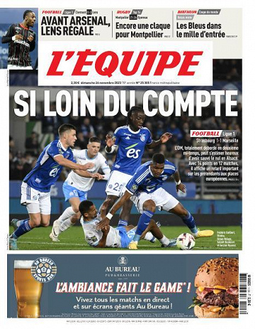 L’equipe du Dimanche 26 Novembre 2023