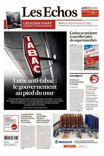 Les Echos du Lundi 27 Novembre 2023