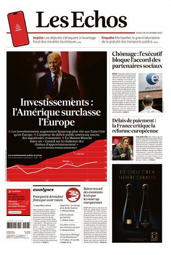 Les Echos du Mardi 28 Novembre 2023