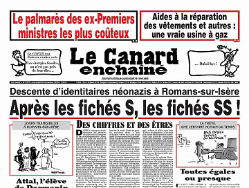 Canard Enchaîné Du Mercredi 29 Novembre 2023 - N° 5377