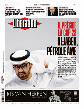 Libération du Jeudi 30 Novembre 2023