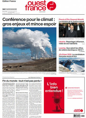 Ouest-France Édition France - 30 Novembre 2023