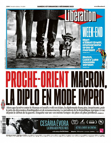 Libération du Samedi 2 et Dimanche 3 Décembre 2023