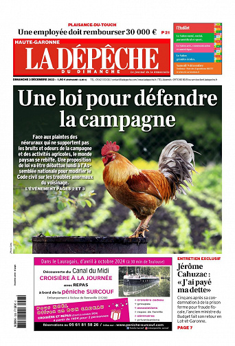 La Dépêche du Midi - 3 Décembre 2023