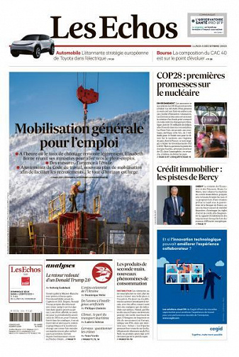 Les Echos du Lundi 4 Décembre 2023