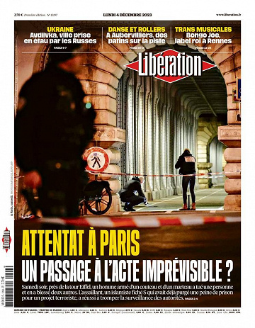 Libération du Lundi 4 Décembre 2023