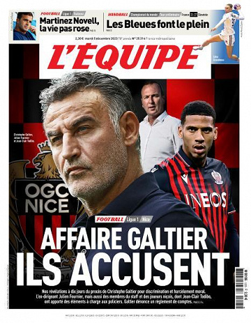L’equipe du Mardi 5 Décembre 2023
