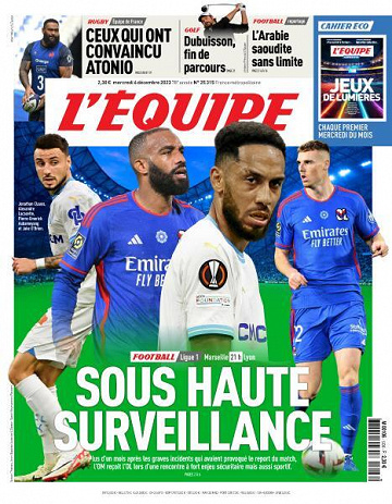 L’equipe du Mercredi 6 Décembre 2023