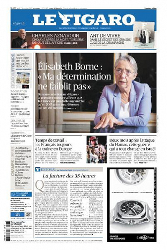 Le Figaro du Jeudi 7 Décembre 2023