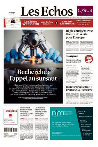 Les Echos du Vendredi 8 et Samedi 9 Décembre 2023