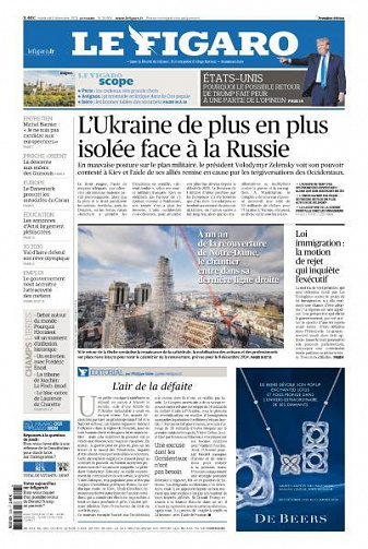 Le Figaro du Vendredi 8 Décembre 2023