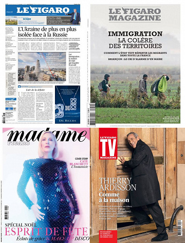 Pack Le Figaro et ses 3 suppléments - Vendredi 8 Décembre 2023