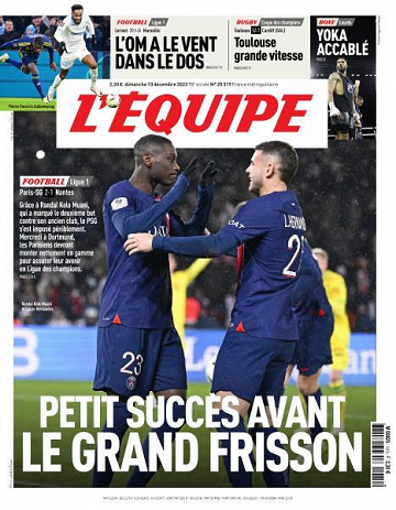 L’equipe du Dimanche 10 Décembre 2023