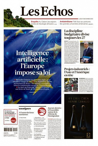 Les Echos du Lundi 11 Décembre 2023