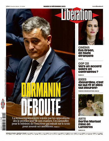 Libération du Mardi 12 Décembre 2023