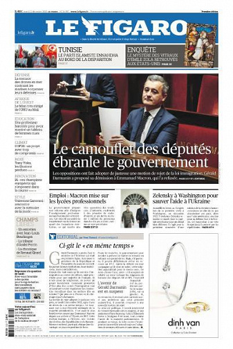 Le Figaro du Mardi 12 Décembre 2023