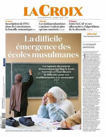 La Croix - 12 Décembre 2023