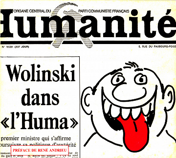 Wolinski dans l'Huma - Tome 01