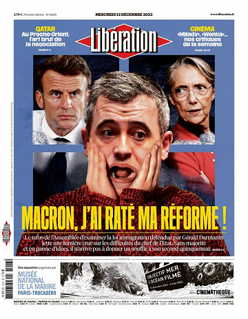 Libération du Mercredi 13 Décembre 2023