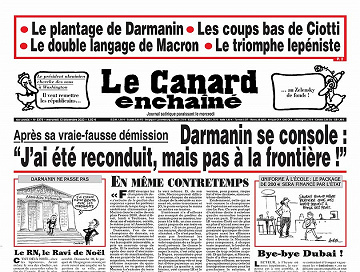 Le Canard Enchaîné du Mercredi 13 Décembre 2023