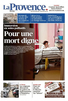 La Provence Marseille du Mercredi 13 Décembre 2023