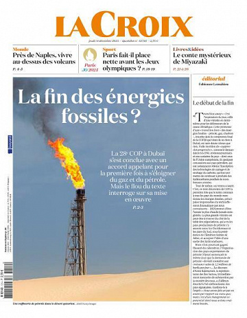 La Croix - 14 Décembre 2023