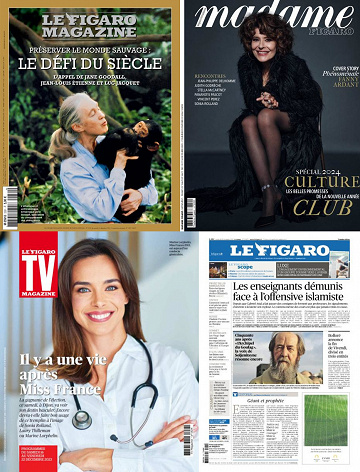 Pack Le Figaro et ses 3 suppléments - Vendredi 15 Décembre 2023
