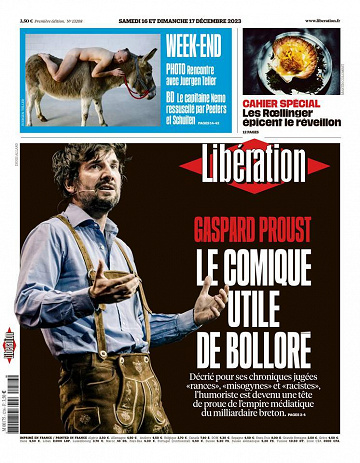Libération du Samedi 16 et Dimanche 17 Décembre 2023