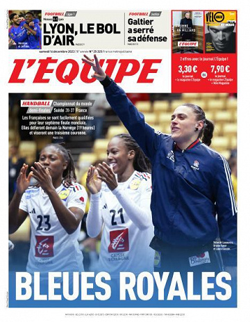 L’equipe du Samedi 16 Décembre 2023