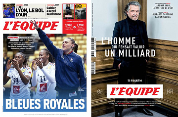 Pack L’Equipe + L’Equipe Magazine - 16 Décembre 2023