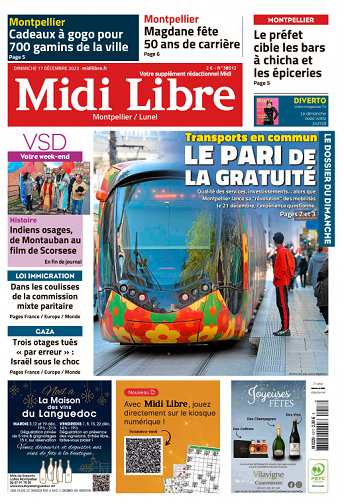 Midi Libre - 17 Décembre 2023